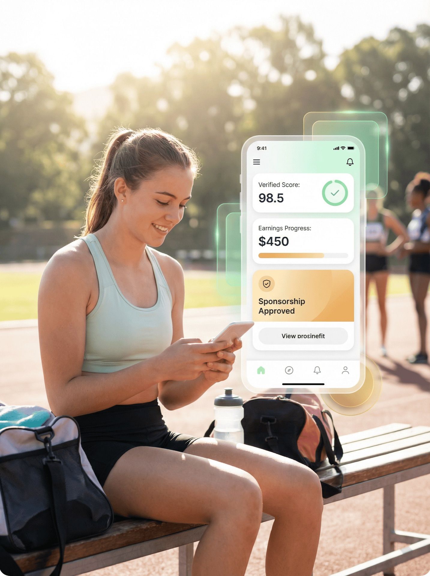 Player celebrating FSP win