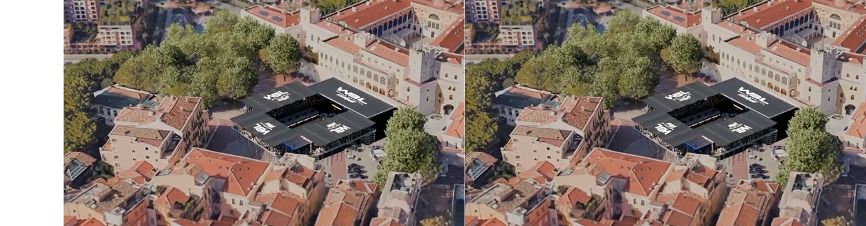 Challenger player on local squash court