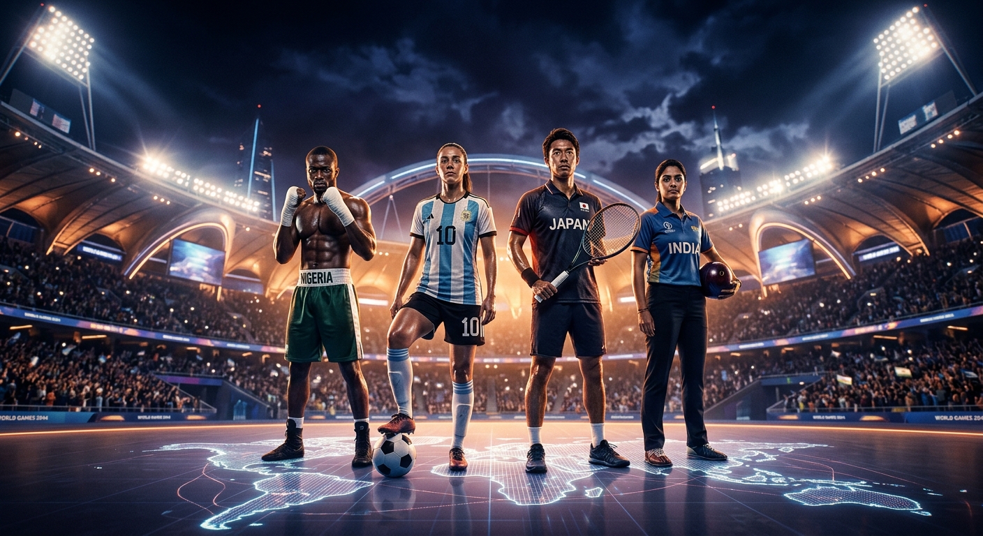 Athletes competing on a global stage