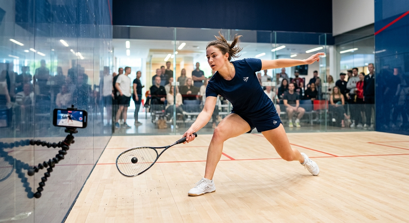 Player recording squash session