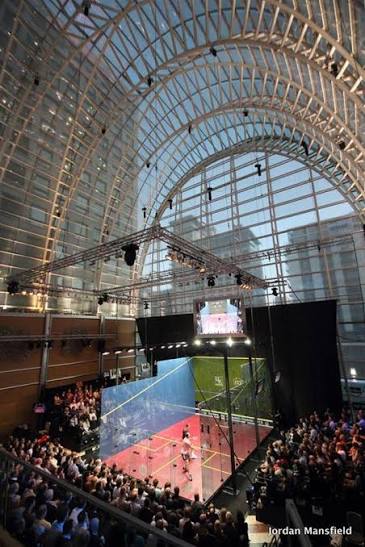 Glass court under the Canary Wharf atrium